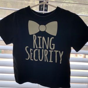 2T ring security top, ring bearer gift